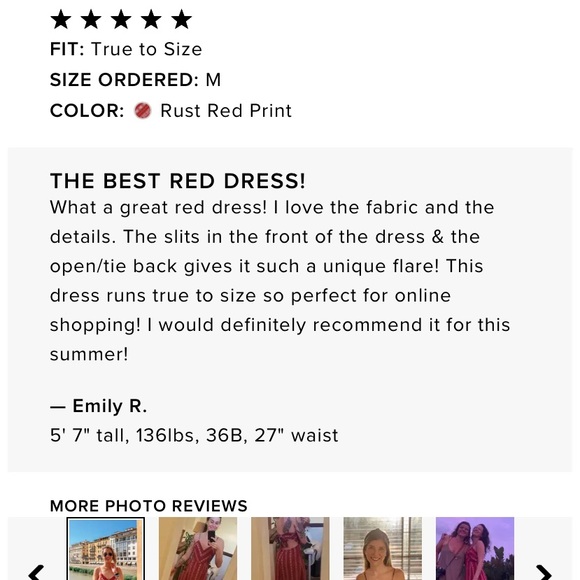 Lulu’s Rust Red Stripe Print Tie Back Side Slit Midi Dress - Picture 13 of 16